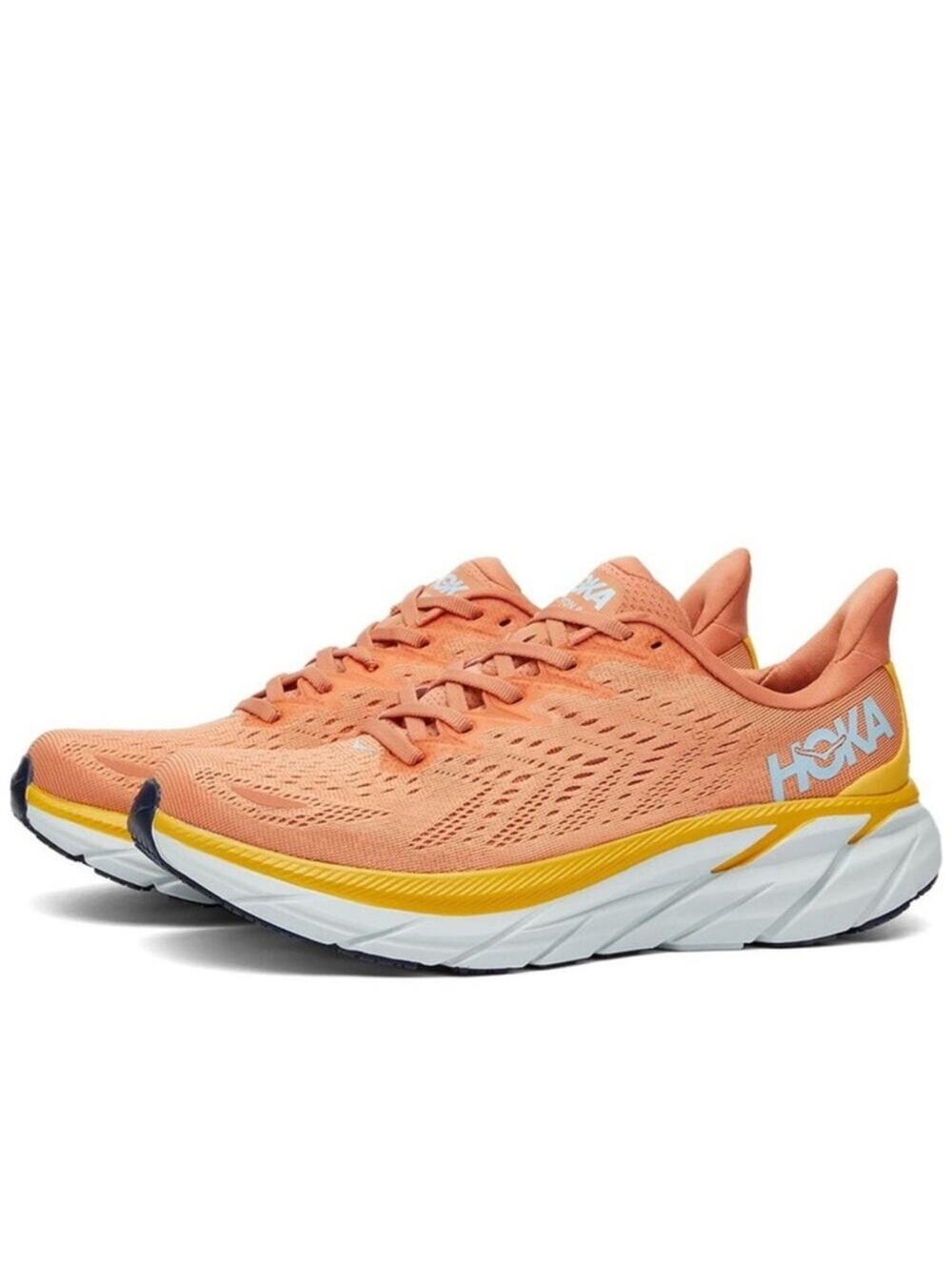 Hoka Women's Clifton 8 Running Shoes Coral Size 7.5